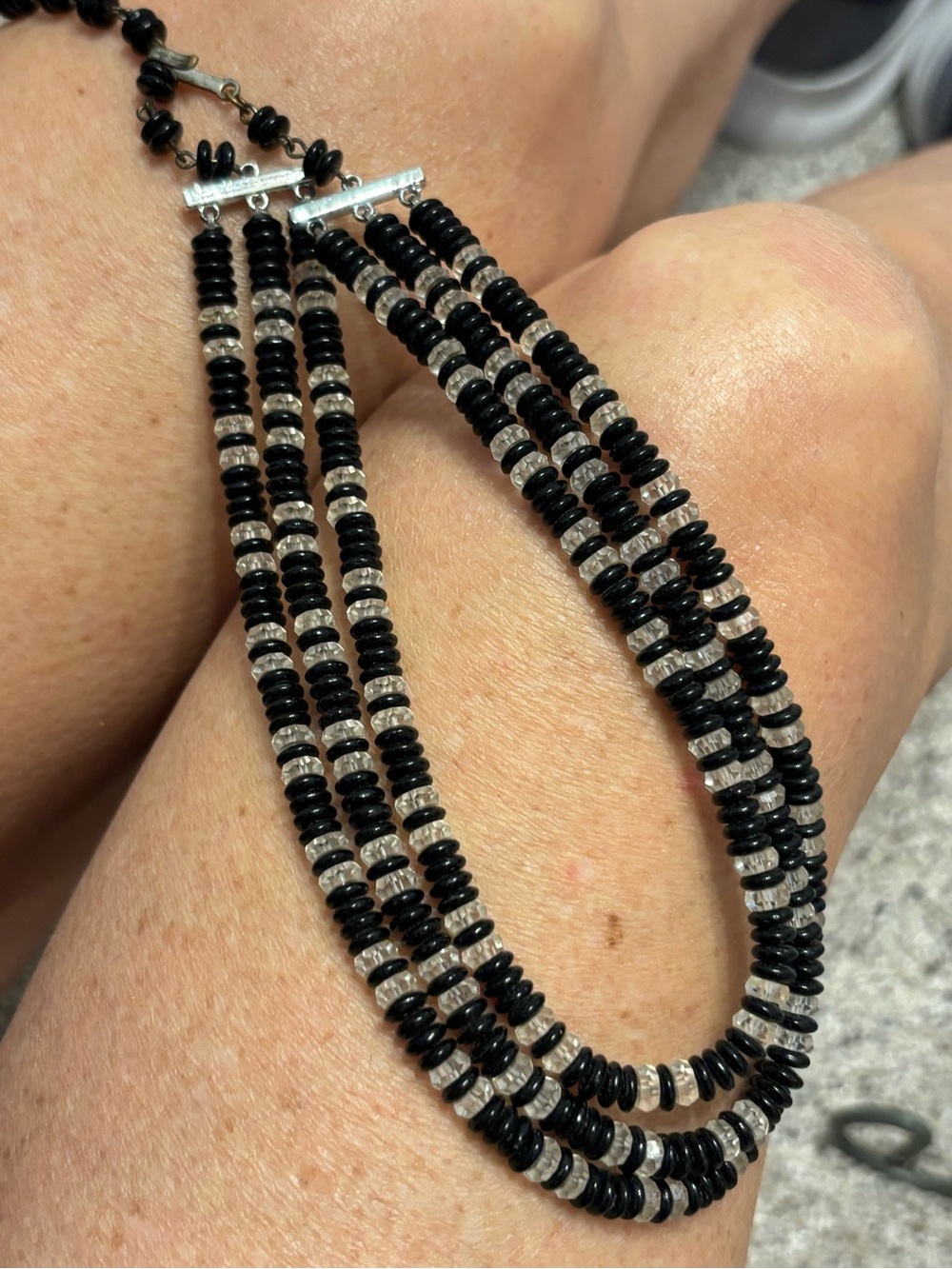 💎 Beaded Multi-Strand Necklace